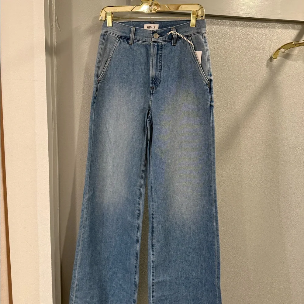 Pistola Light Blue Flare & Wide Leg Jeans - Picture 2 of 7